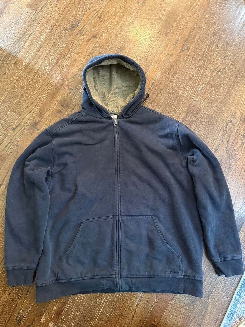 L.L.Bean Katahdin Iron Works Full-Zip Fleece-Lined Hoodie
